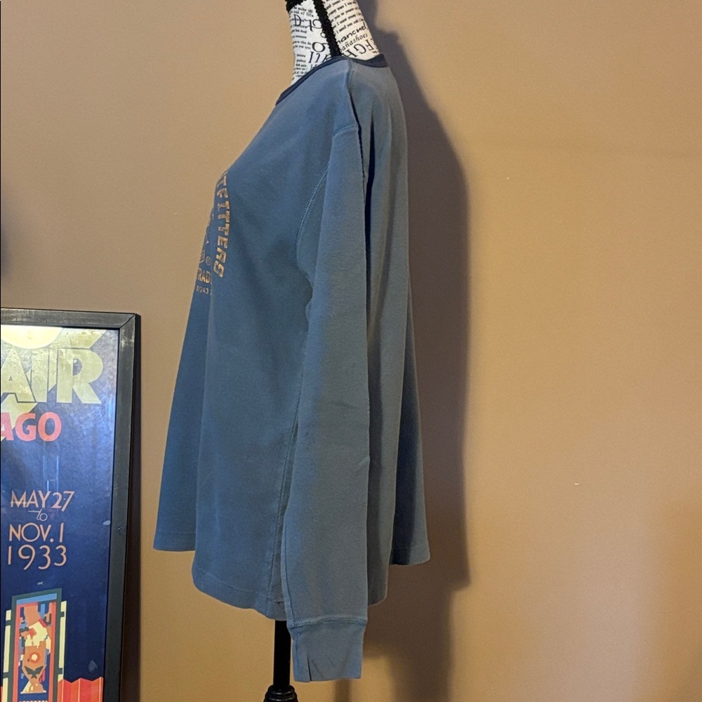 American Eagle Outfitters Blue Long Sleeve Tee - Picture 3 of 6